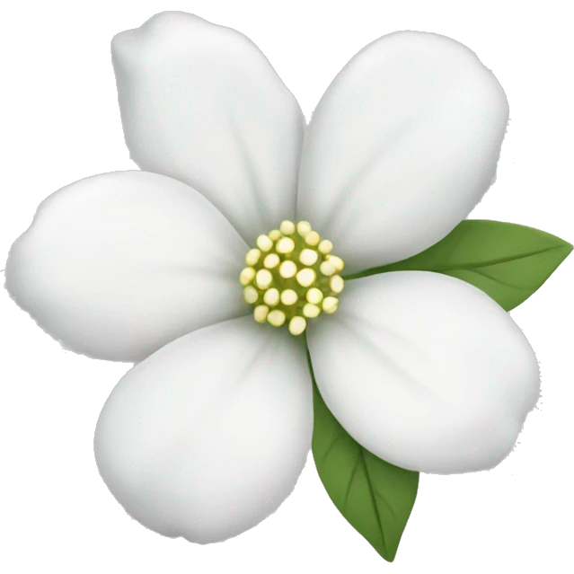 delicate white flower in nature emoji