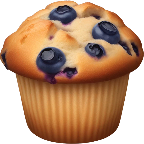 Blueberry muffin emoji