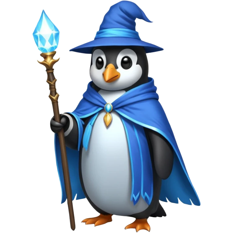 Penguin Wizard emoji