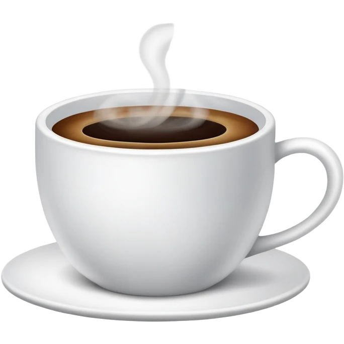 coffee cup with steam emoji