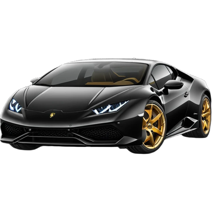 Lamborghini huracan, noir emoji