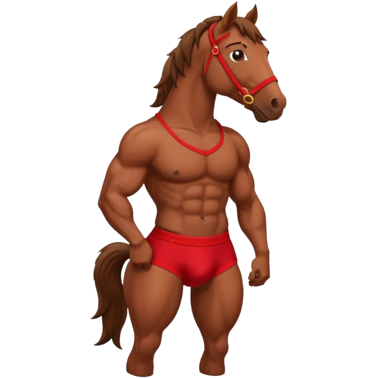 🐴 horse with underwear  emoji