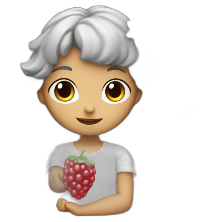 the berries round and ripe with angel wings emoji
