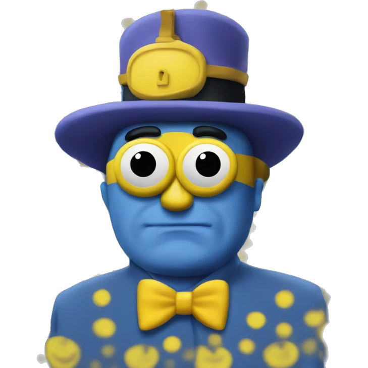 Blue meanie from the yellow submarine movie emoji