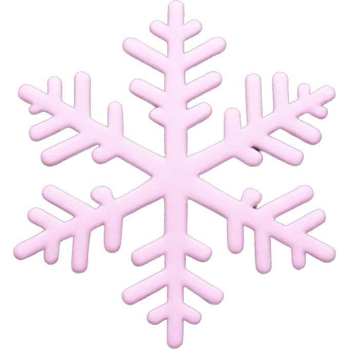 pastel pink snowflake  emoji