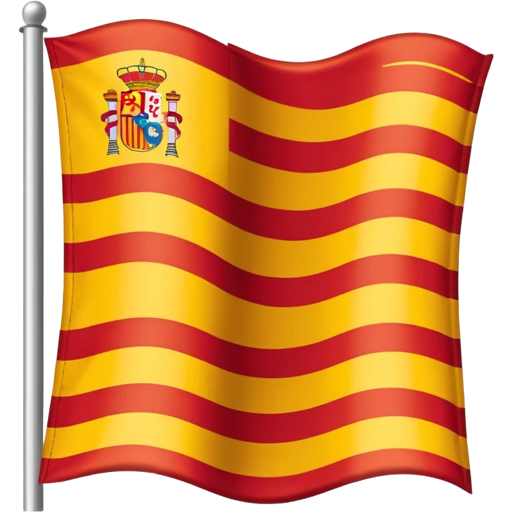Uma bandeira da região da Catalunha de barcelona emoji
