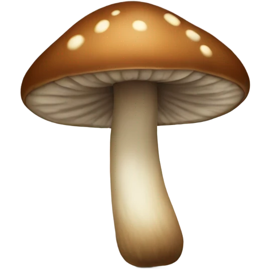 brown mushroom  emoji