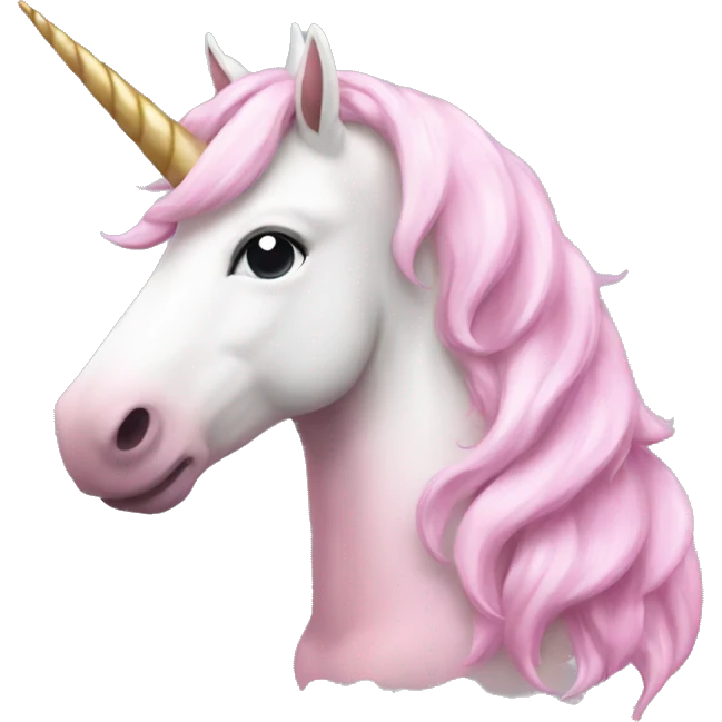 pink and white unicorn emoji