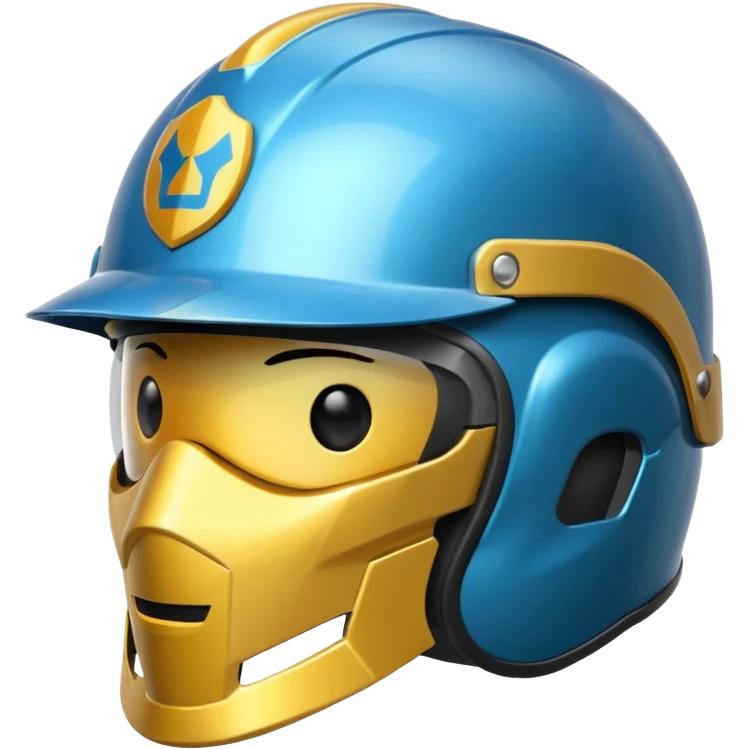  une casque avec un logo businness emoji