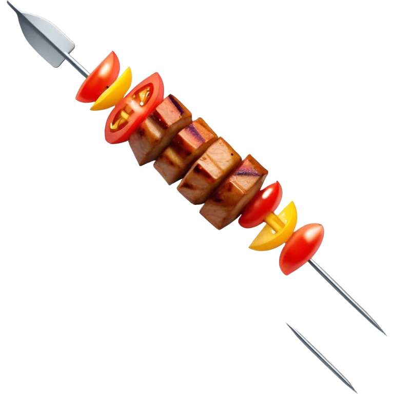 Shashlik on skewer emoji