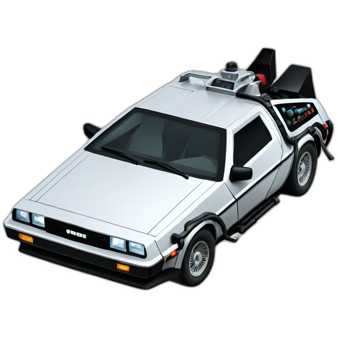 back to the future delorean emoji