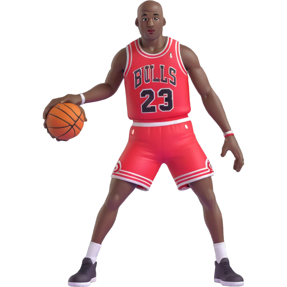 Michael Jordan Chicago Bulls basketball player upper body emoji