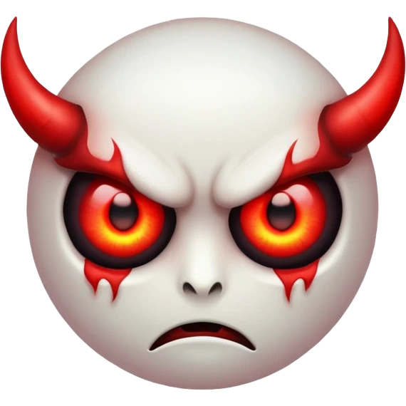 Red eyes emoji