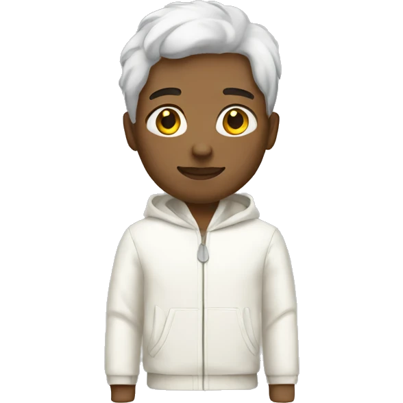 Person wearing off white clothes emoji
