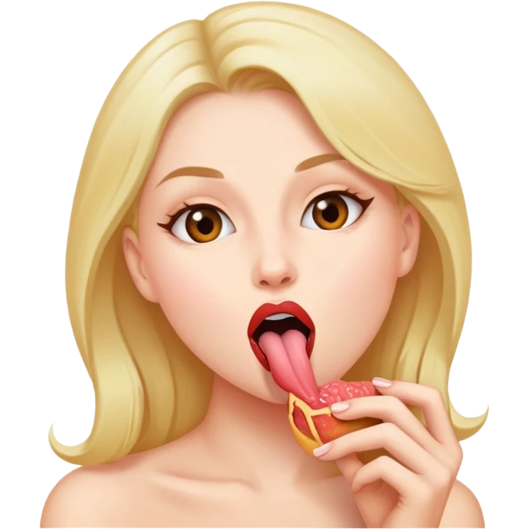 Женщина лижет пизду  emoji