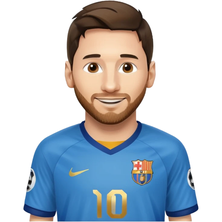 create a messi icon - inspired by airbnb category icons emoji