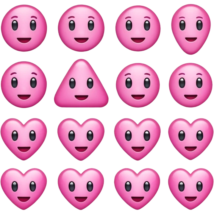 Pink emojis emoji