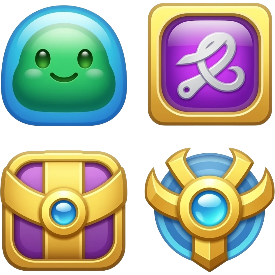 NNOOO I WANT EMOJI FOR DIFFERENT TIERS OF ITEMS, COMMON THATS GREEN RARE BLUE EPIC PURPLE LEGENDARY GOLD AND MYTHIC IS HOLOGRAPHIC I WANT THESE EMOJI TO UPGRADE AS THE TIERS GO HIGHER KINDA LIKE A RANK IN A COMP GAME Y2K THEMED AND CUTE EACH RANK OUGHT TO BE AN UPGRADDE FROM THE LAST,  AND Y2K GILRY emoji