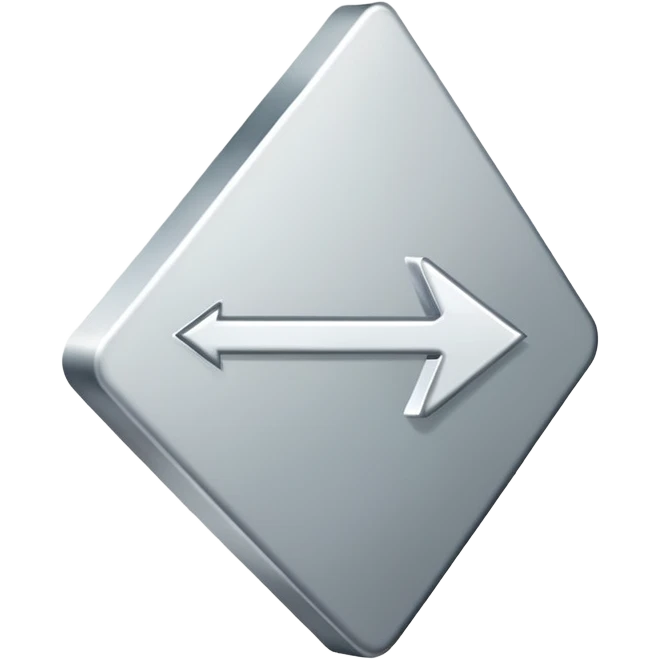 Simple white arrow pointing downwards emoji