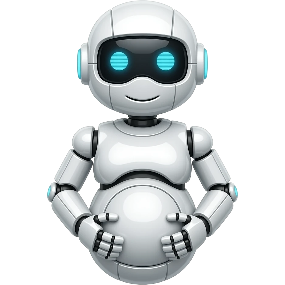 robot pregnant emoji