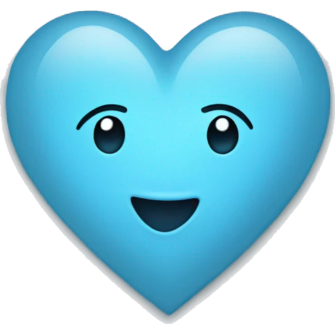 Light blue heart emoji