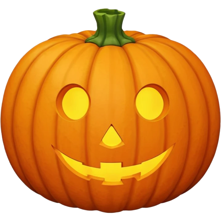pumpkin no face emoji