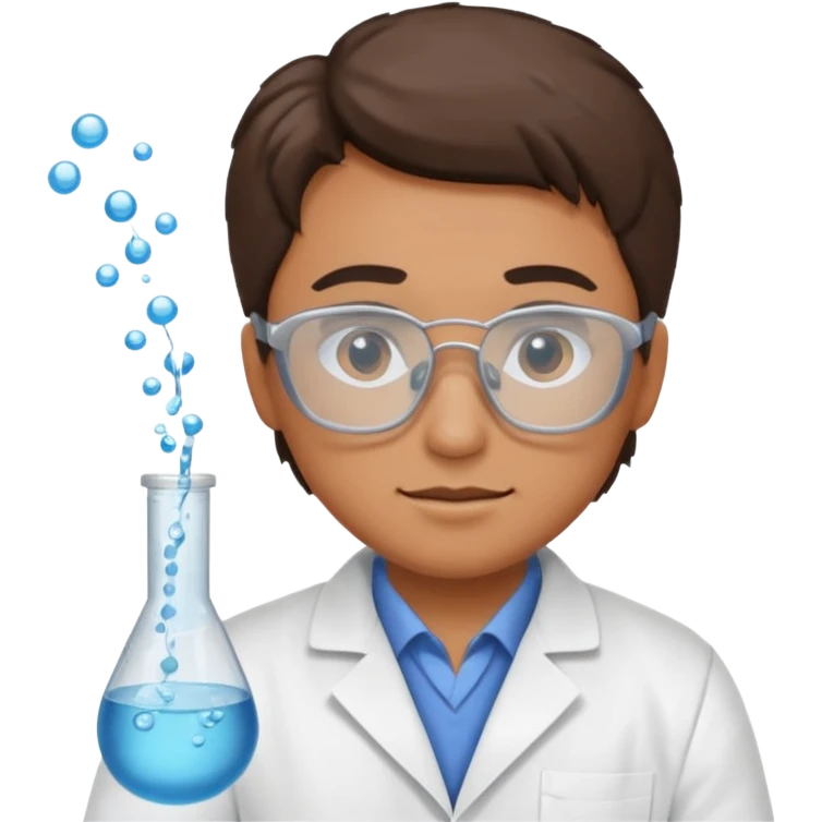 Scientist, testing water samples emoji