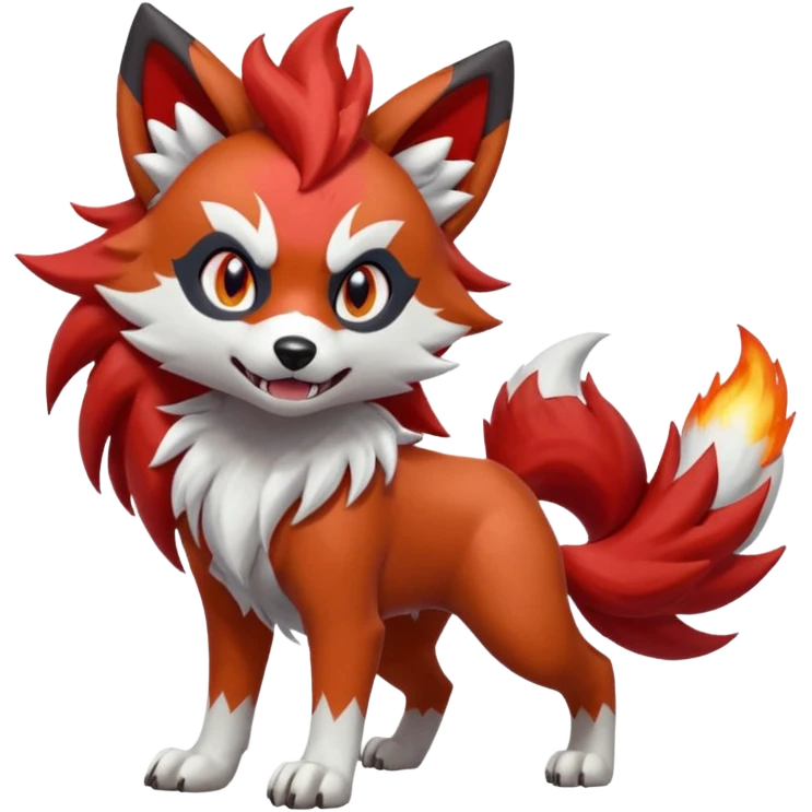 Lycanroc-Litten-Mightyena-fusion emoji