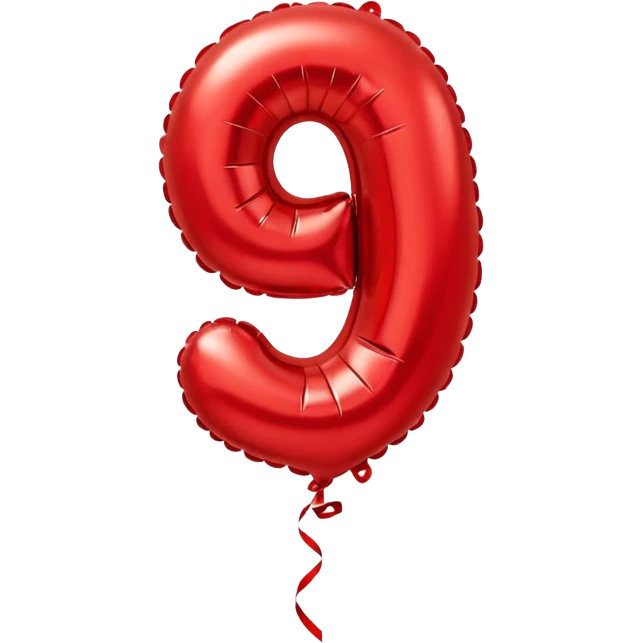 Balloons that say 30 in shape emoji