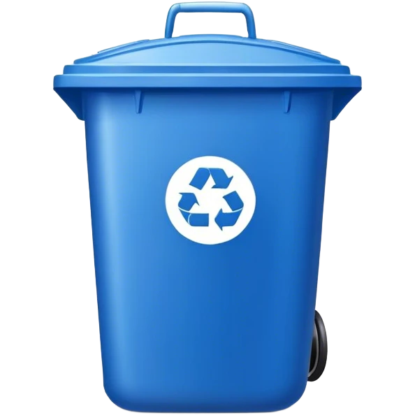 Plastic garbage can emoji