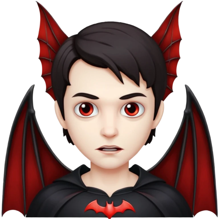 Vampire with bat wings emoji