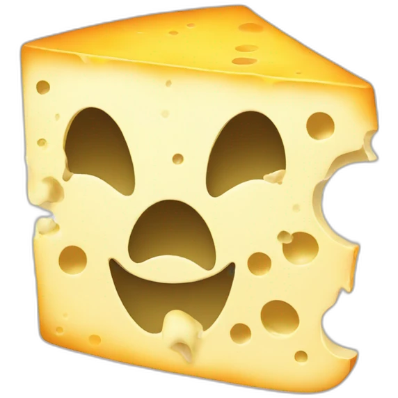 Cheese-ghost emoji