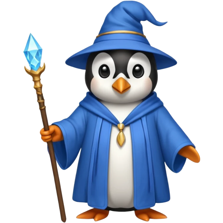 Penguin Wizard emoji