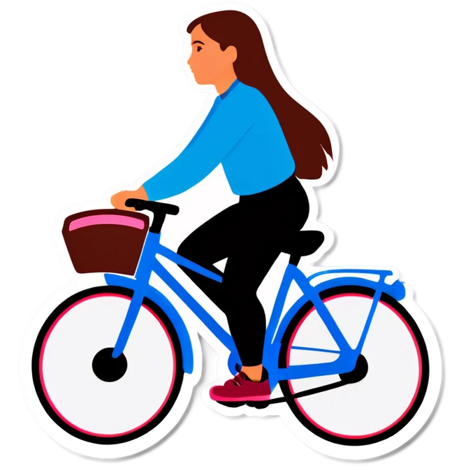 girl driving bicycle  emoji
