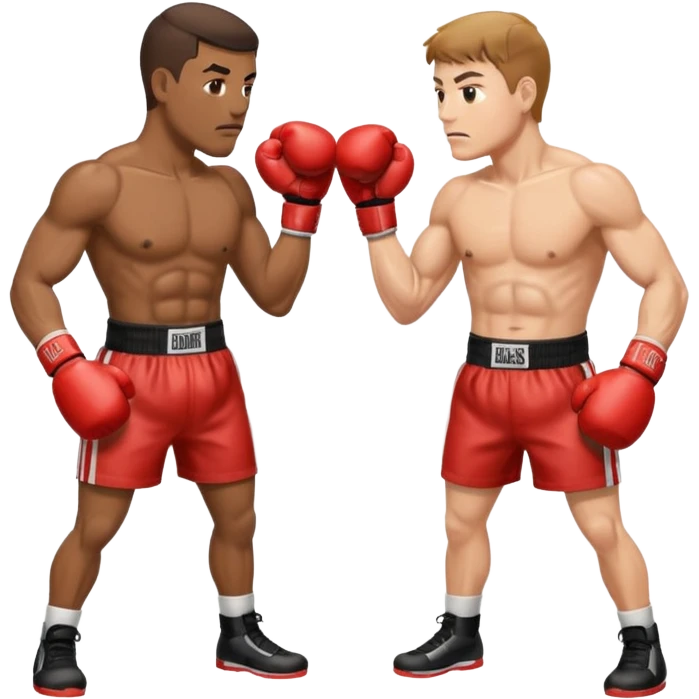 boxers facing off with gloves up emoji