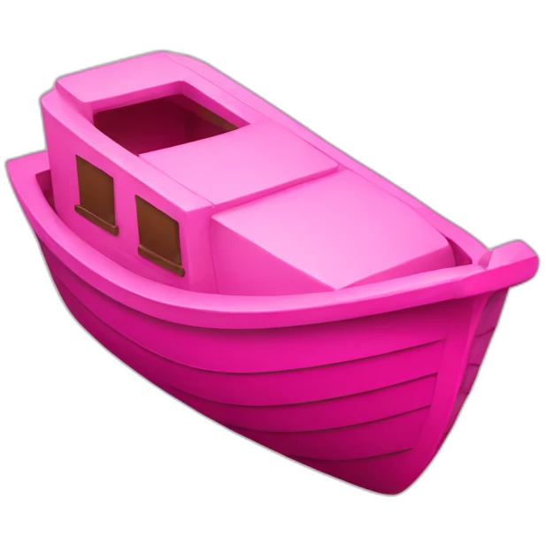 pink boat emoji