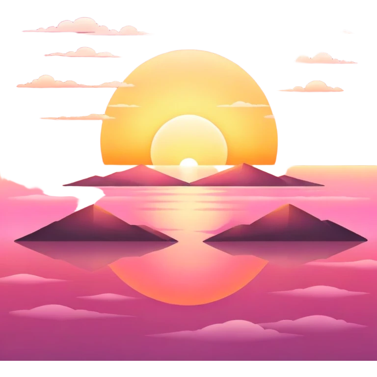 a sunrise with the word ARISE emoji