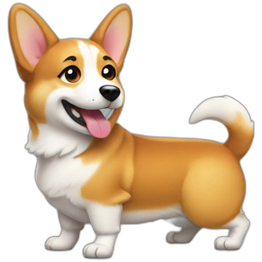 Twerking corgi emoji