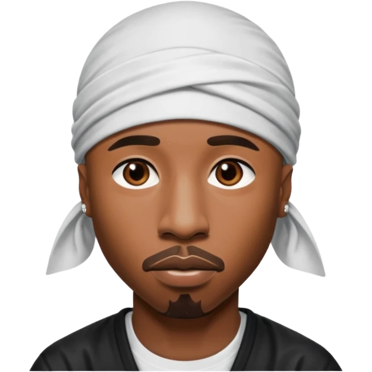 2Pac only face and durage emoji