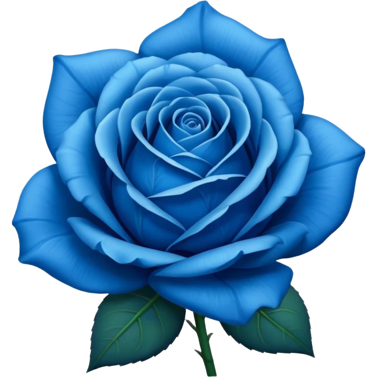 Mavi gül emoji