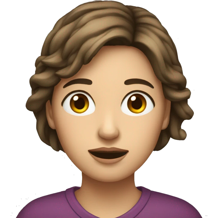 une femme qui pleure des coeur emoji