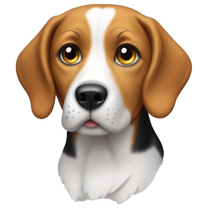 Smart beagle emoji