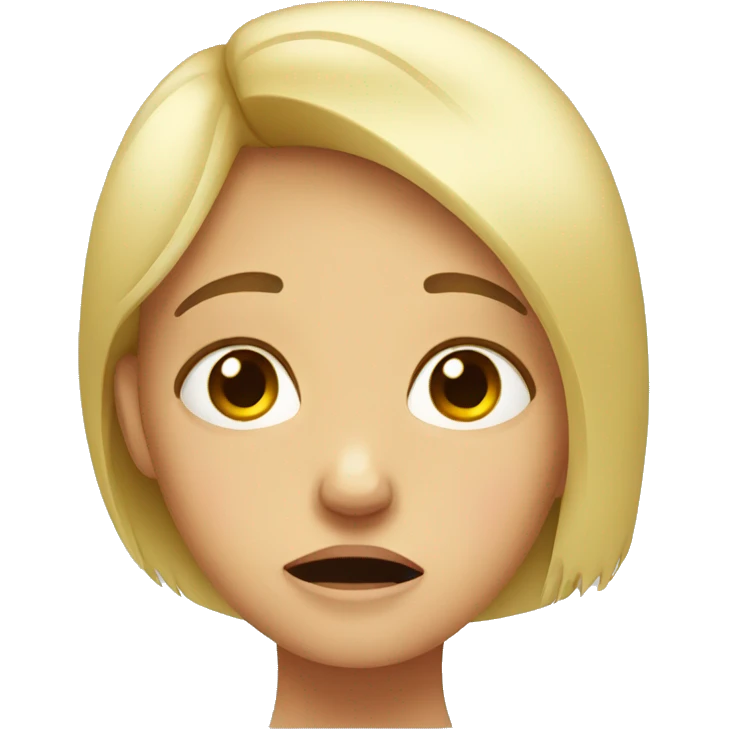 Girl crying emoji