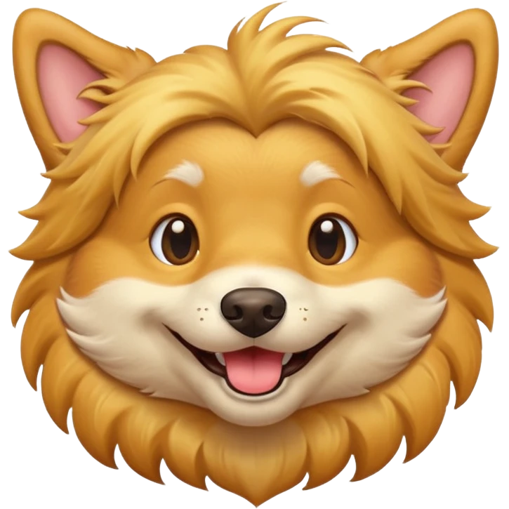 Śmiejący się pies emoji
