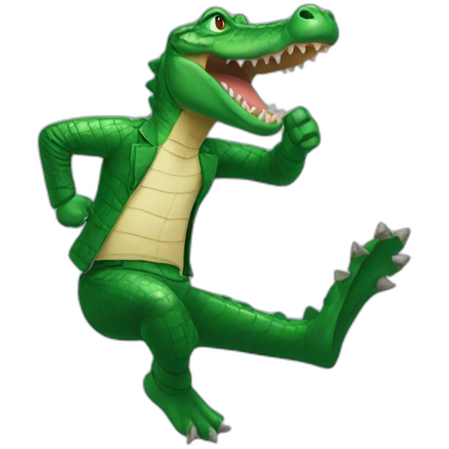 alligator kick emoji