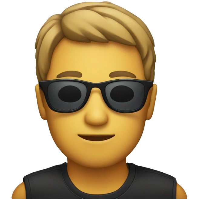 human with sunglass emoji