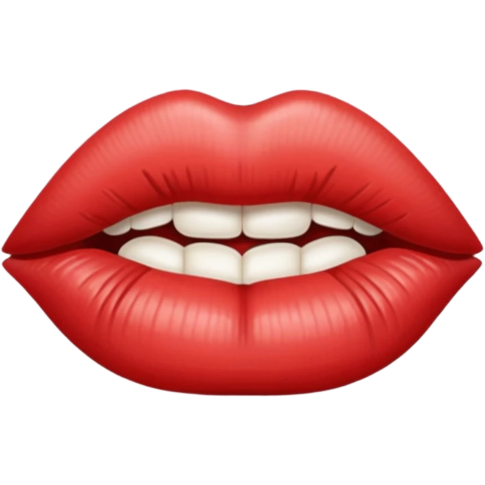Lips stitched shut  emoji