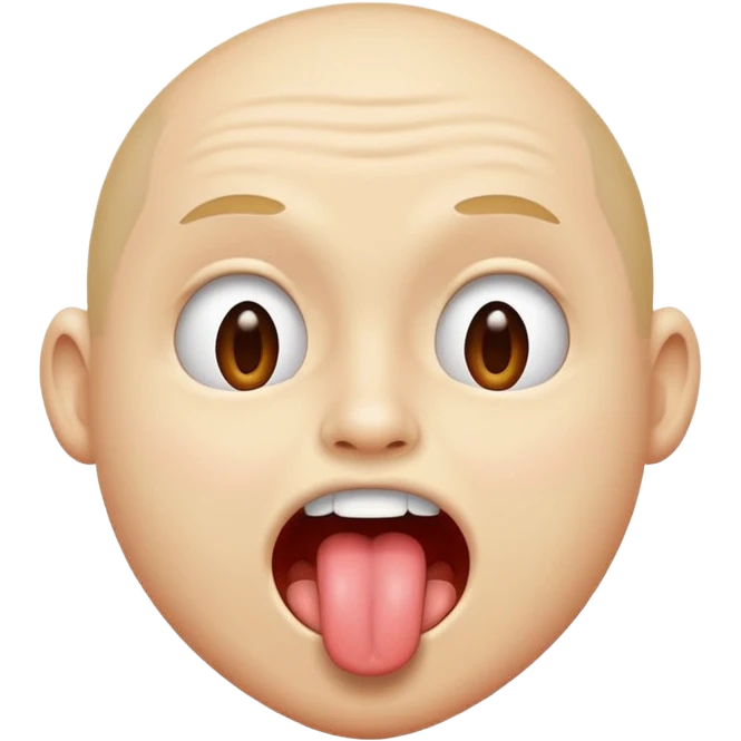 person sticking out tongue and shaking it  emoji