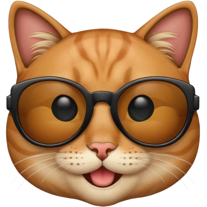 Cat  lips sunglasses emoji