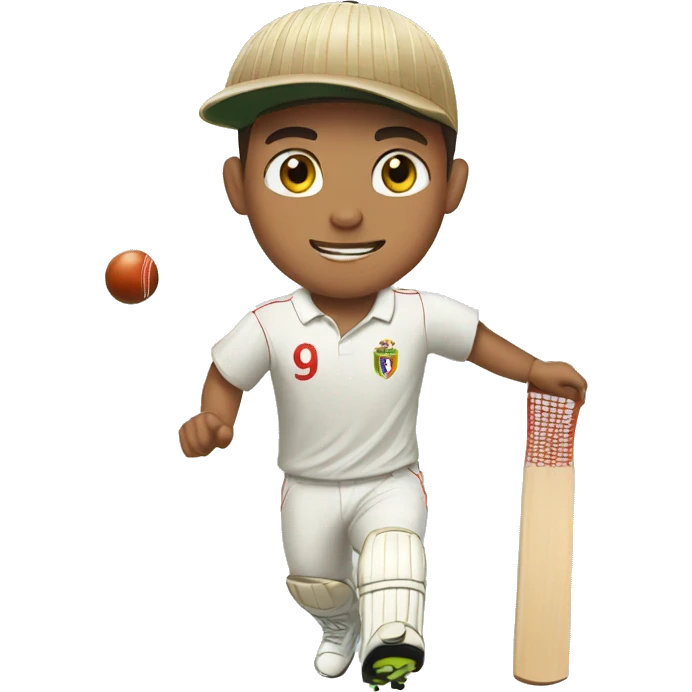 Ronaldo playing cricket emoji